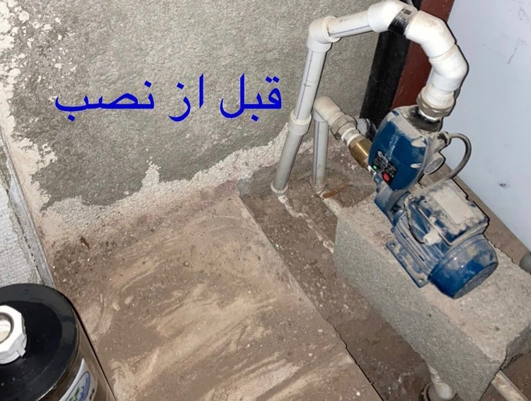 نصب دستگاه روی تاسیسات ویلای دکتر ایرانپاک چندار کرج